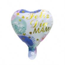 10pcs Spanish 10inch Mini Mother's Day Heart Balloons Best Mom Air Balloon Love Mom Mother's Day Decorations