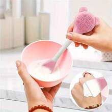 6pcs/Set Face Cleaning Tools - Includes Portable Headband + 2 Wrist Bands, Silicone Facial Cleansing Brush, Cleansing Pad + Dual-Head Face Mask Brush - Makeup Remover Puff - Travel Portable Facial Cleaning Kit - Suitable For Home Beauty Routines, Outdoor Travel, Ideal For Business Trips For Men And Women