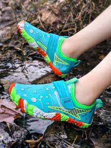 Giày đi nước chân trần Unisex cho trẻ em, tất đi nước nhẹ, chống trượt, khô nhanh dành cho bãi biển, bơi lội, đi bộ đường dài, tập yoga - Màu xanh ngọc - Xem 2