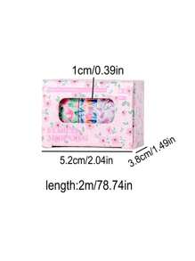 5 Rollen Blumen Handbuch Klebeband in Geschenkbox, personalisiertes DIY Handbuch dekoratives Washi Klebeband als Geschenk für Mitschüler und Freunde, Geschenke zum Schulanfang