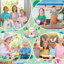 30 Pcs Random Color Easter Gifts For Kids Bendable Bunny Rubber Sticky Rabbit Stretch Bunny Toy For Boy Girl Easter Egg Hunt Party Favor Basket Stuffer Classroom Prize