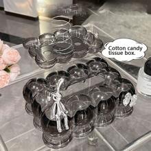 1pc Elegant Paper Tissue Box Holder, Luxury Home Decor Living Room Tea Table Tissue Box, Creative Transparent Paper Dispenser For Decoration
