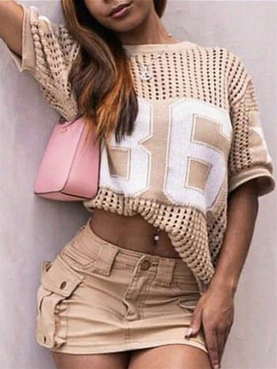 قمصان صيفية فضفاضة للشارع مطبوعة بحرف، أكمام قصيرة، بنمط بانك Y2K، ملابس الشارع للنساء، تيشيرتات بطباعة جرافيكية عادية