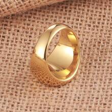 1pc Minimalist Casual Stainless Steel Geometric Pattern Ring, Mirror Finish Non-Fading Jewelry, Thumb / Knuckle Ring Suitable For Men Daily Wear