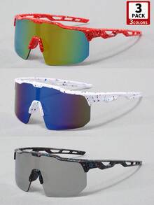 3pcs Kids Sports Goggles - Unisex, Outdoor Running Cycling Tennis Baseball Glasses, Fashionable Holiday Gift - 3 Pairs - View 8