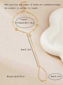 1pc Elegant 925 Silver Lips Chain Bracelet With Letter O Bead, Personalized Jewelry For Festivals, Parties, Vacation, Ideal Gift For Girlfriends, Best Friends, Mothers, Couples - style one - View 4