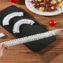 20/100/200/300/400/500pcs Set Plastic Wrap Film Bags, For Bowl Covers, Leftover Food Covers, Kitchen Essentials, Keep Food Fresh, Kitchen Supplies, Maintain Food Freshness And (Color/White)