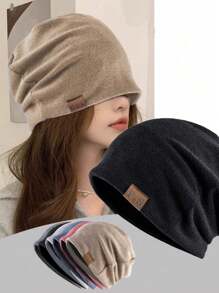 1pc Women's Lightweight Sleeping Hat, Thin Breathable Wind Proof Postpartum Head Cover Cap, No Pressure Sleeping Hat For Men & Women, Spring/Autumn