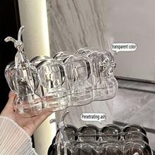 1pc Elegant Paper Tissue Box Holder, Luxury Home Decor Living Room Tea Table Tissue Box, Creative Transparent Paper Dispenser For Decoration