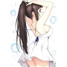 1pc Wall Arts Posters FramelessPop WHite CARD Anime Girl Poster CUTE Poster Bar Cafe Wall Art Painting Home Decor Frameless/Wood-Framed Painting