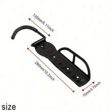 خطاطيف جدارية، حامل جداري لتخزين الدراجات الكهربائية والعادية في الجراج، قابل للطي، حمولة قصوى 50 رطلاً، متوافق مع دراجات شاومي الكهربائية M365/PRO ودراجات نينبوت ES - الأسود - مشاهدة 12