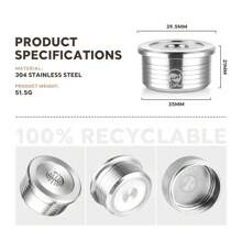 iCafilas Cápsulas de café reutilizables de acero inoxidable, accesorios de café compatibles con Delta Q, para volver al colegio