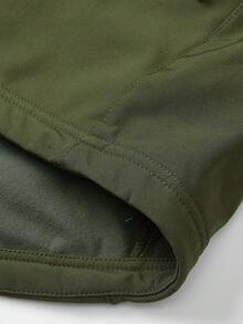 Men's Hooded Outdoor Casual Tactical Jacket, Warm - Army Green - View 5