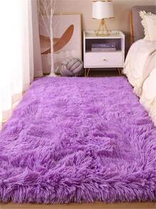 1 pièce, Tapis de zone doux pour chambre à coucher moelleux, tapis moelleux antidérapant à poils longs et doux pour le chevet, tapis de salon tie-dye pour filles enfants bébé adolescent dortoir décoration maison, tapis de chambre à coucher salon nurserie décoration de pièce