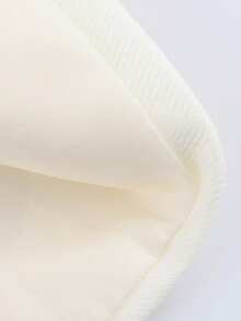 Solid Color Waist Belt Casual Long Sleeve Jacket, Suitable For Spring And Autumn White - White - View 8
