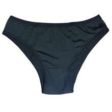Kit With 5 Microfiber Thong Panties With 100% Cotton Lining Simple Casual-Comfortable Casual-Sporty Casual-Casual Polyester - 黑色 - 查看 2