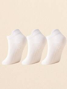 1/3/6/8双/包随机款 女春夏薄款透气运动防滑运动袜马卡龙色适合瑜伽普拉提防滑硅胶袜居家健身跑步袜短袜 - 彩色 - 查看 14