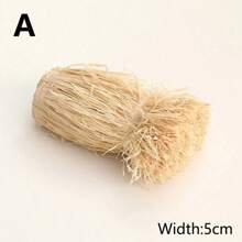1m natürliche Raffiabast Stroh Quasten Gras Girlande Ornament Hochzeit Party Wohnzimmer Schlafzimmer Hintergrund Dekorationen