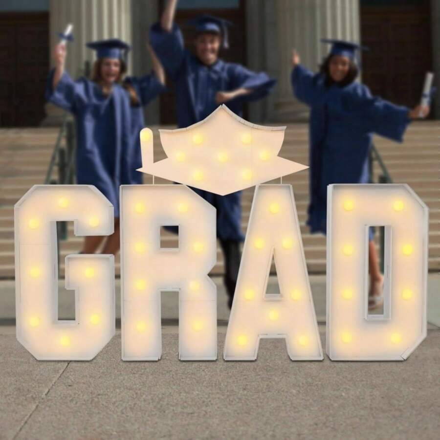 WANLECY Large Marquee Letters Graduation Party Decoration, 39inch Tall ...