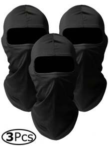 3pcs Balaclava Face Mask, Ski Mask For Men Women, UV Protection Windproof Scarf For Motorcycle Snowboard Cycling
