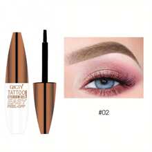 Gel tinte de cejas de tatuaje que se pela, tinte de cejas de tatuaje semi-permanente que se pela, dura hasta 3 días, impermeable, a prueba de transferencia, para unas cejas talla grande llenas y definidas
