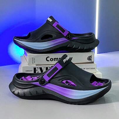 Men's 2025 New Design Slippers, Two-Way Wear, Anti-Slip Indoor Outdoor Beach Sandals