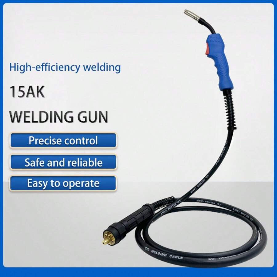 15AK Welding Tool 3m/118.11 Inch Heavy Duty Smooth Liner, Suitable For MIG/MAG Welding Machines - Durable Metal Body, High Temperature Resistant, Easy-Operation Handle, Construction And Metal Fabrication Projects, Welding Accessory