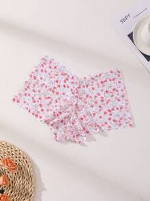 6 PCS Women's Sexy Lace Boxer Shorts Panties Mid Waist Seamless Briefs Tummy Control &Butt Lifter Stretch Underwear Color Printing Lingerie