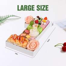 1pc Numeric Candy Box, Reusable Cake Box, Can Be Filled With Fruit Cake, Suitable For Birthday, Party, Gathering, Weekend Party, Anniversary And Other Events