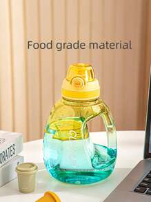 1pc 40oz Gym Water Bottle Food-Safe Leakproof Direct Drinking Bottle Colorful Water Jug For Gym,Fitness,Outdoor Sports
