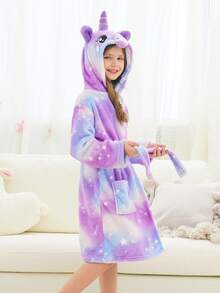 少女独角兽浴袍