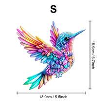 Wooden Puzzle, 3D Optical Illusion - Book Magic / Silent Wisdom / Glittering Dragon / Jewel Hummingbird, Asymmetrical Animal Shaped Wooden Jigsaw Puzzle Toys, Unique Party Game Gifts, Decorative Art Paintings, Tabletop Magic Puzzles, Distinctive Children's Educational Puzzles, Holiday Gifts, Suitable For Kids, Easter, Mother's Day Gifts - Multicolor - View 13