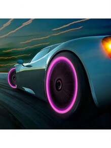 Car Tire Valve Stem Caps With Glow In The Dark Function