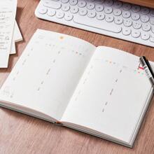 1pc 365-Day Cartoon Planner, 365-Day Planner 32k Notepad Schedule Portable Diary For Students To Use For Daily Records Of Work And Study