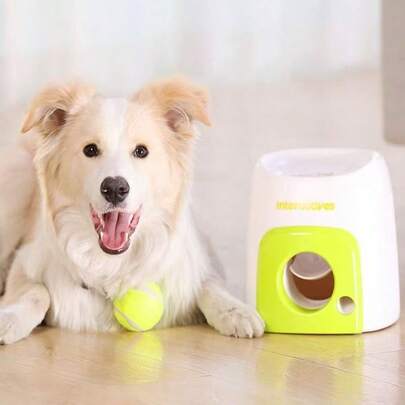 2-In-1 Smart Dog Toy, Made Of Plastic - Combines A Ball Dispenser And Food Reward Container, Helps Promote Dog's Mental Health And Intelligence Training.