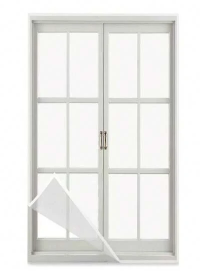 Ein weißer ganzjährig effizienter Moskitonetz, einfach zu installieren, geeignet für sommerliche Fenster Belüftung, effektiver Insekten- und Staubschutz für Wohnzimmer, Badezimmer, Schlafzimmer und Esszimmer. Einfache Selbstmontage. Zuhause leicht gegen Moskito Invasion. Leicht zu demontieren.