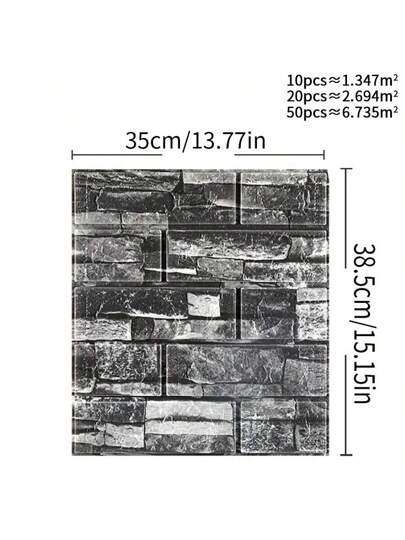 1/10/20/40/ 3D Wand Sticker Wallpaper, Self Adhesive Brick Easy To Stick, Peel, Clean, Cut, Kitchen, Living Room, Bathroom, Corridor, Bedroom,Renovation Stickers Peel Panels,Wall Paper, Wallpapers, ation Items Refresh Your Home,Rama view 3