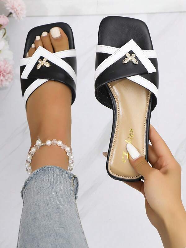 Ladies Summer New Flat Sandals, Comfortable & Lightweight Slip-On Shoes Suitable For Dates, Outings, Beach, Vacation, Party, Commuting, Elegant & Charming Roman Style, Fashionable & Versatile Ladies Slippers