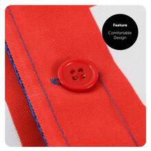 Union Jack Waistcoat, Bow Tie & Bowler Hat – British Flag Fancy Dress Costume For Men & Women – Eurovision, Royal Events, Stag Parties & National Celebrations - Union Jack Costume, British Bowler Hat Outfit, Best Of British Fancy Dress, Uk Flag Waistcoat, Eurovision Costume, Royal Celebration Outfit, Patriotic Costume, Mens British Vest, Novelty Bowler Hat, Unisex British Dress-Up - red white and blue - View 3