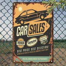 1PC Car Metal Sign, Vintage Auto Art, Automotive Dealership Decor, Perfect For Car Showroom Or Garage, 8x12 Inches / 20x30 Cm, Retro Car Sign, Auto Shop Decor - 7.87x11.8inch/20x30cm-1pc - View 9
