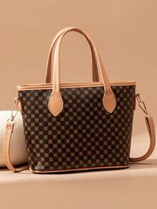 Women's Bag New Fashion Tote Bag Shoulder Bag Retro European And American Women's Handbag - Multicolor - View 1