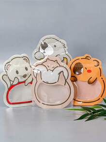 2 Stücke/Set die neue süße versiegelte Verpackungstüte für Kekse, Bonbons, Schokolade usw. kann verwendet werden, Cartoon Tier Alien selbstverschließende Tüte Großhandel Lässig Lebensmittel Keks Süßigkeiten Verpackung Tasche Alien Geschenktüte Snacktüte, die süße Hamster Verschlusstüte ist sehr geeignet für Kindertag, Schulbeginn, Abschlussfeier, mit optionalen Stilen und kann wiederverwendet werden