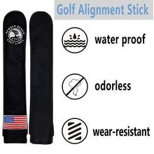 1pc 1919 Digital Golf Positioning Rod Cover Embroidered Fashionable Waterproof And Durable, Available In Black And White Colors - متعدد الألوان - مشاهدة 5