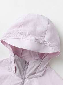 mini bala 男童女童清凉防晒夹克宝宝夏季亲子防晒外套 - 粉紅 - 查看 6