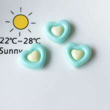10pcs Cute Double-Layer Star & Heart Shaped Refrigerator Magnets, Creative Birthday Party Wedding Decor Fridge Stickers, Assorted Colors For Office, Whiteboard, Home, Kitchen Decoration