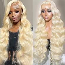 16 Inch Wigs 13x4 Body Wave Lace Front Human Hair Wigs For Women HD Transparent Brazilian Lace Frontal Wig Closure Lace Wig Pre Plucked,613,99J,4/27,350 - S613 - 查看 4