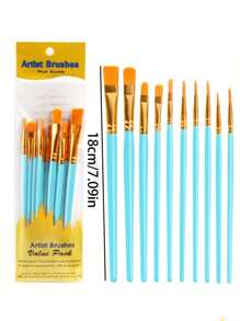 10pcs Fine Detail Painting Brush Art Craft Brush Set-Gifts For The Start Of School Season,Back To School,School Supplies