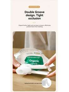 FaSoLa Food Bag Clips With Covers, Sealing Clips For Powder, Snacks, Kitchen Food Anti-Moisture, Multi-Functional Clamps - Multicolor - View 4