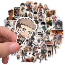 Crunchyroll 50PCS Officially Licensed Shingeki No Kyojin Sticker Cartoon High Quality Waterproof Decoration For Guitars Luggage Water Bottle Party Christmas Thanksgiving Supplies And Gifts