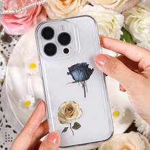 50Pcs Transparent Stickers Wabi Sabi Decor Clear Stickers Flower Stickers Rose Stickers Wabi Sabi Art Aesthetic Stickers PET Waterproof Stickers For Water Bottle,Computer,Laptop,Phone,Luggage,Notebook,Fridge - Multicolor - View 11